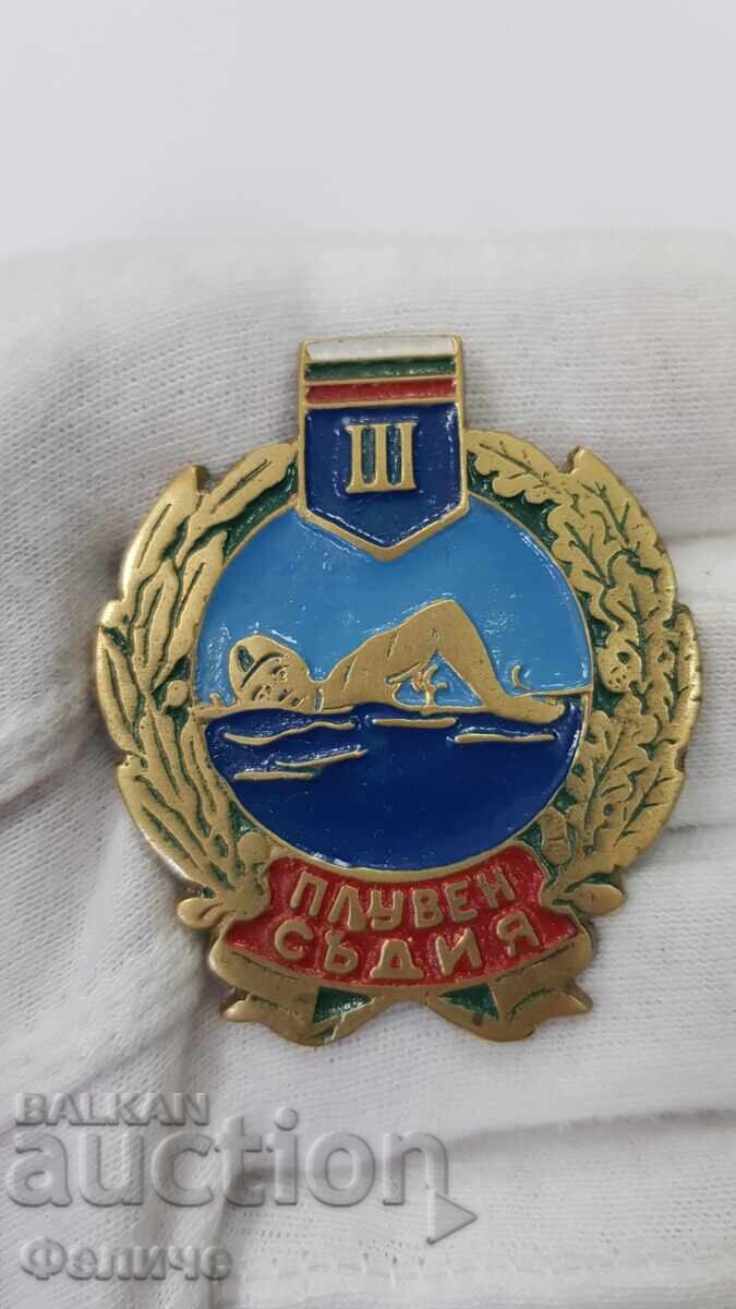 Σπάνιο σοσιαλιστικό σήμα Ποδηλασίας Διαιτητή III βαθμού 1950