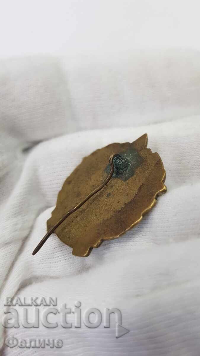 Аукцион Ранен рядък знак, значка Отличник - Стрелба 1950 г. Стрелец