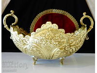 Jardinieră bronz, gondolă, fructieră capodoperă