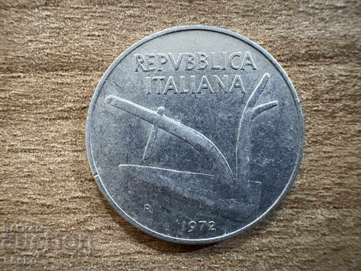 Italy - 10 Lire (1972) with price 0.30 BGN | € 0.15