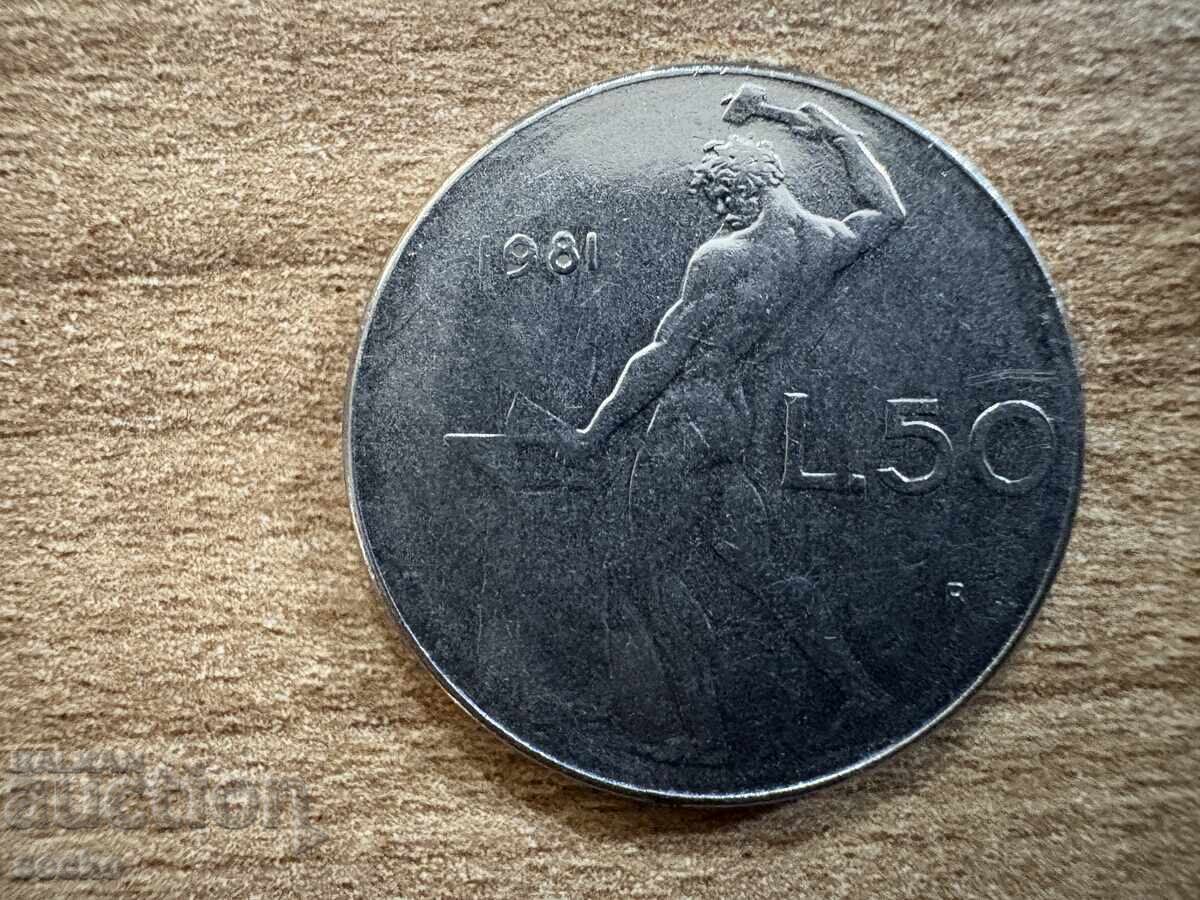 Italy - 50 Lire (1981)