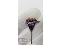 Semn rar timpuriu, insignă Parașutiști, parașută 1960