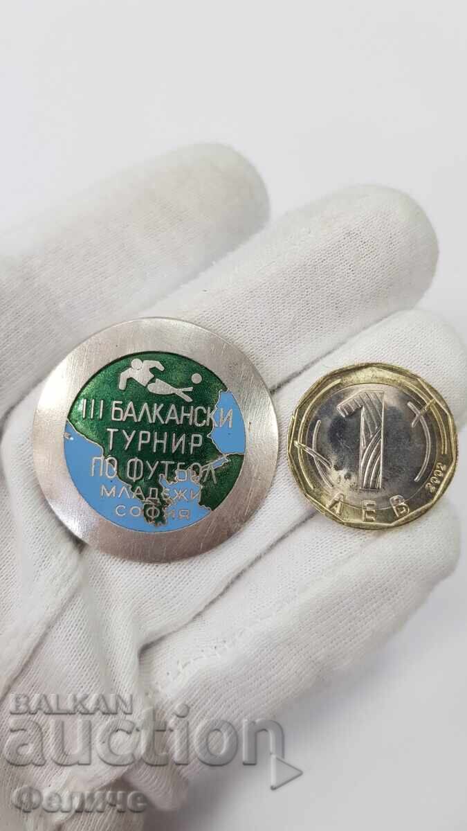 Μοναδικό σήμα, κονκάρδα Βαλκανικού Τουρνουά Ποδοσφαίρου - Σόφια