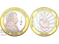 Austria, Mozart plaque with Swarovski crystals