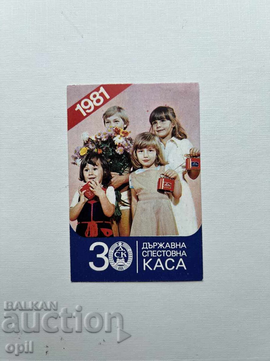 Календарче  ДСК 1981