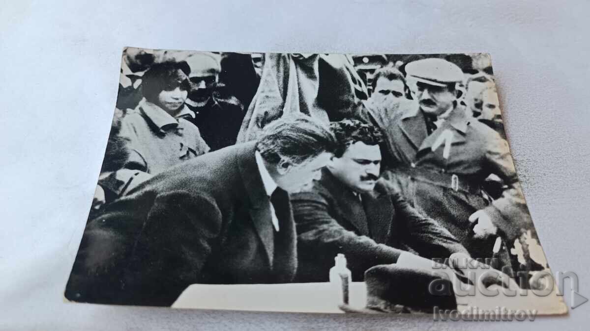 P K Al. Stamboliĭski la jubileul lui Țanko Țerkovski 1921