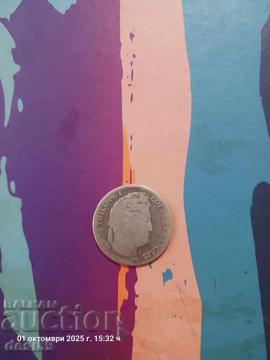 Licitație Louis Philippe 1 - 1834 - 1 franc Licitație Louis Philippe 1 - 1834 - 1 franc