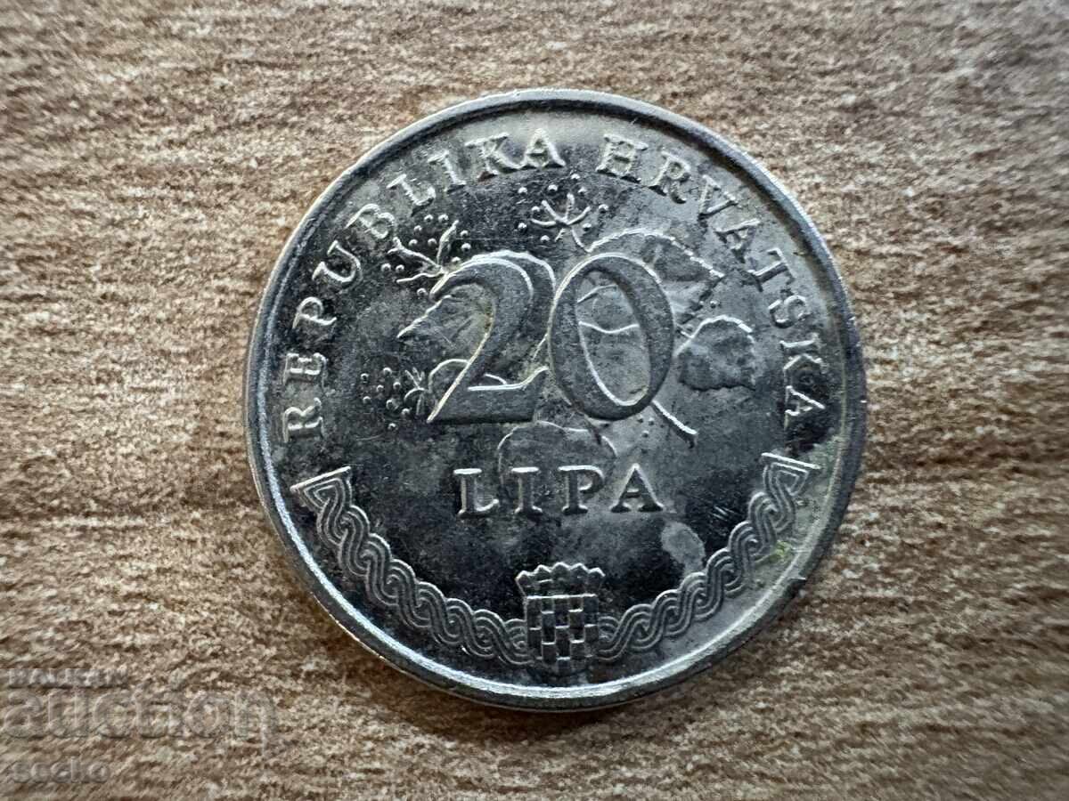 Croatia - 20 Lipa (1997) Croatia - 20 Lipa (1997)