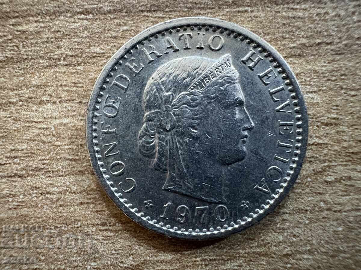 Ελβετία - 20 ραππεν (1970) με τιμή 0.55 BGN | € 0.28 Ελβετία - 20 ραππεν (1970) με τιμή 0.55 BGN | € 0.28