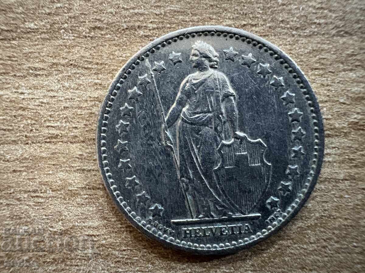 Ελβετία - 1 φράγκο (1982) με τιμή 2.55 BGN | € 1.30