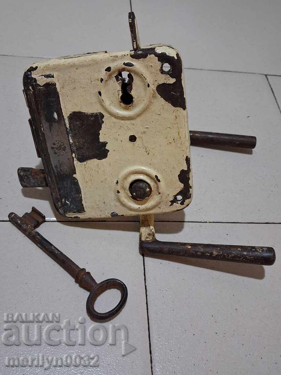 Broască veche cu cheie, zăvor, începutul secolului XX, Regatul Bulgariei - 6