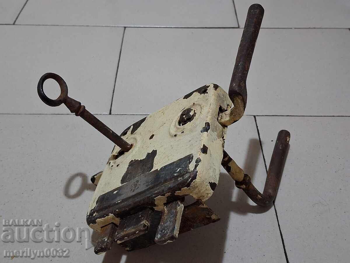 Broască veche cu cheie, zăvor, începutul secolului XX, Regatul Bulgariei - 7