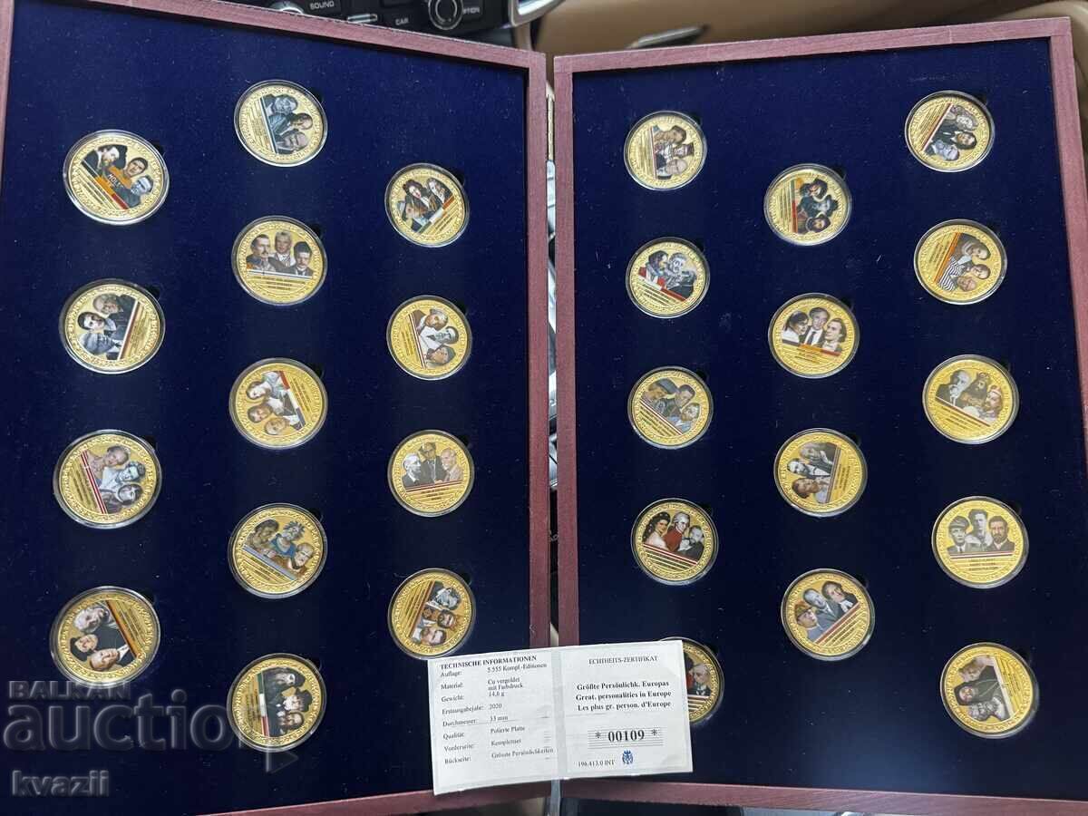 Γερμανικά νομίσματα - 26 τεμάχια - όλες οι γνωστές προσωπικότητες με τιμή 1100.00 BGN | € 562.42