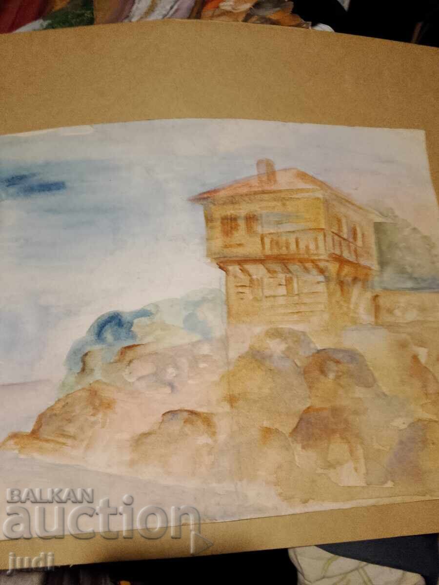 Old watercolor Old watercolor