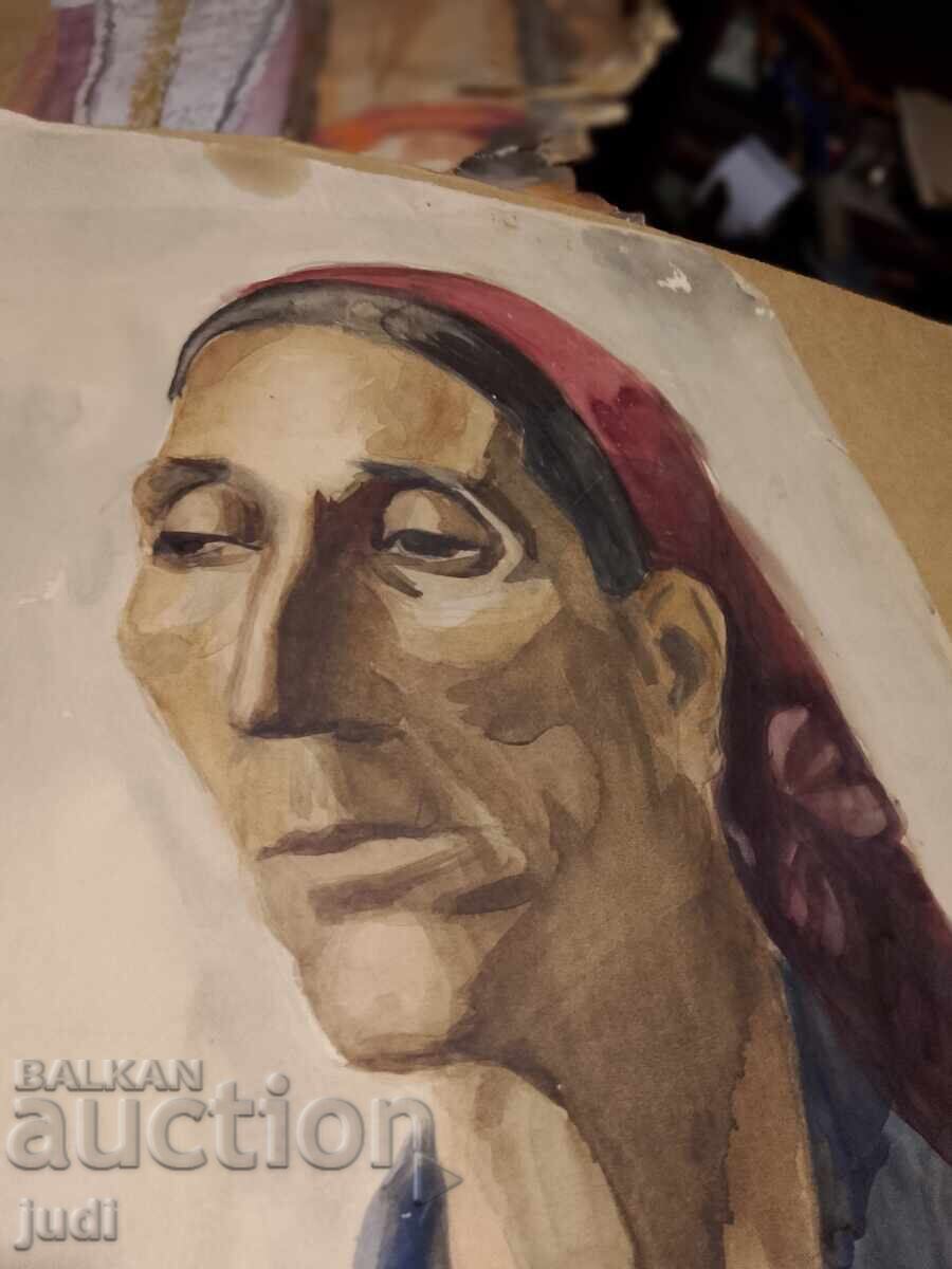 Delivery of Old watercolor Delivery of Old watercolor