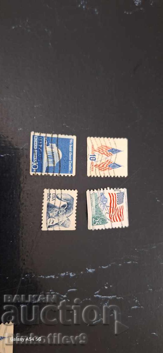 Collection of old postage stamps