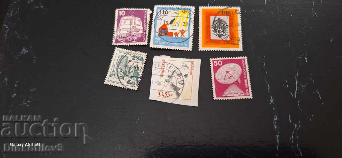 Collection of old postage stamps