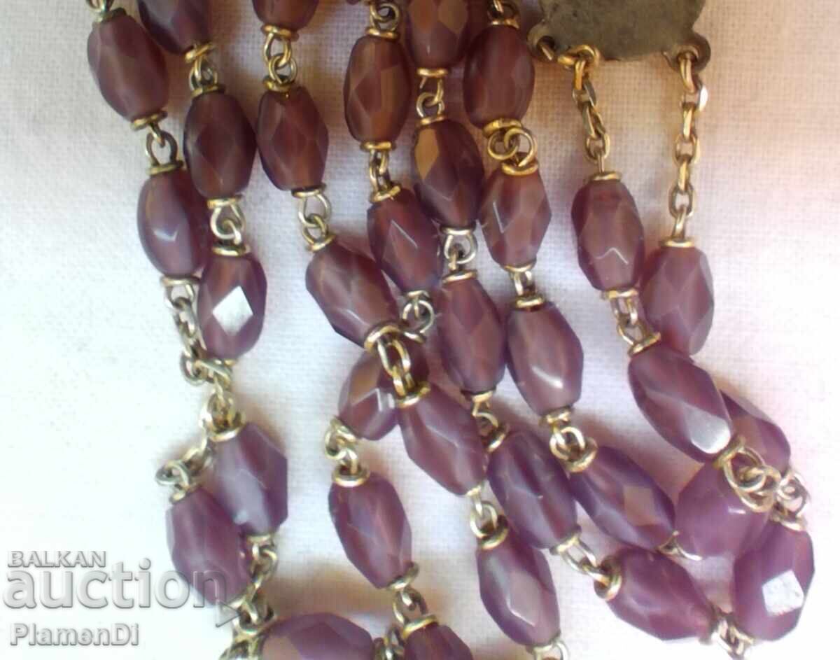 Винтидж френска броеница-колие - 5