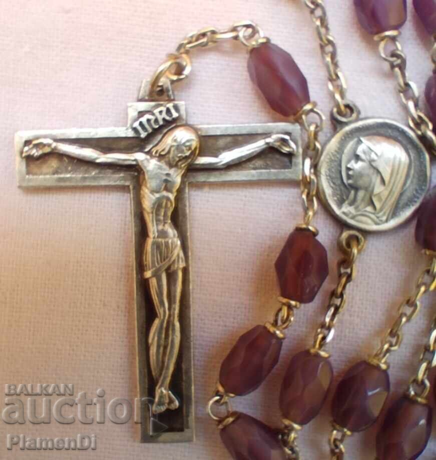 Винтидж френска броеница-колие - 7