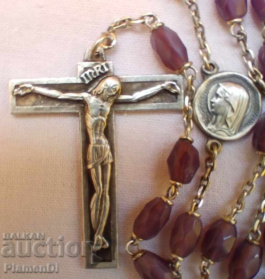 Винтидж френска броеница-колие - 7