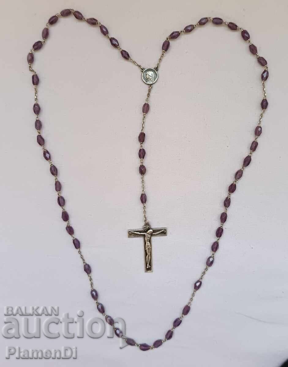 Винтидж френска броеница-колие