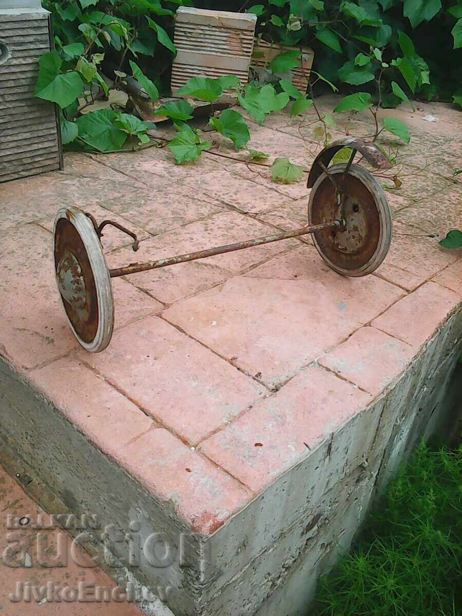 Old wheels from a baby stroller Old wheels from a baby stroller