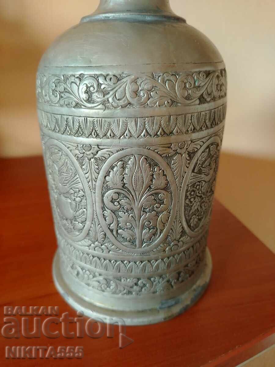 Δημοπρασία Παλιά ασημένια όμορφη βάση για ναργιλέ, βάζο, μπουκάλι