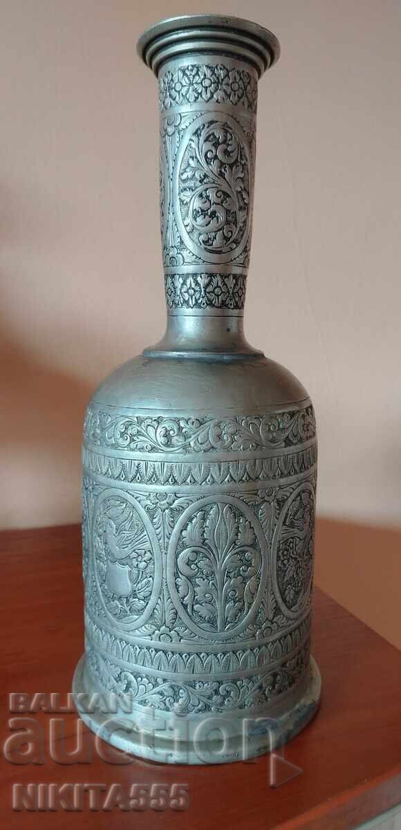 Παλιά ασημένια όμορφη βάση για ναργιλέ, βάζο, μπουκάλι