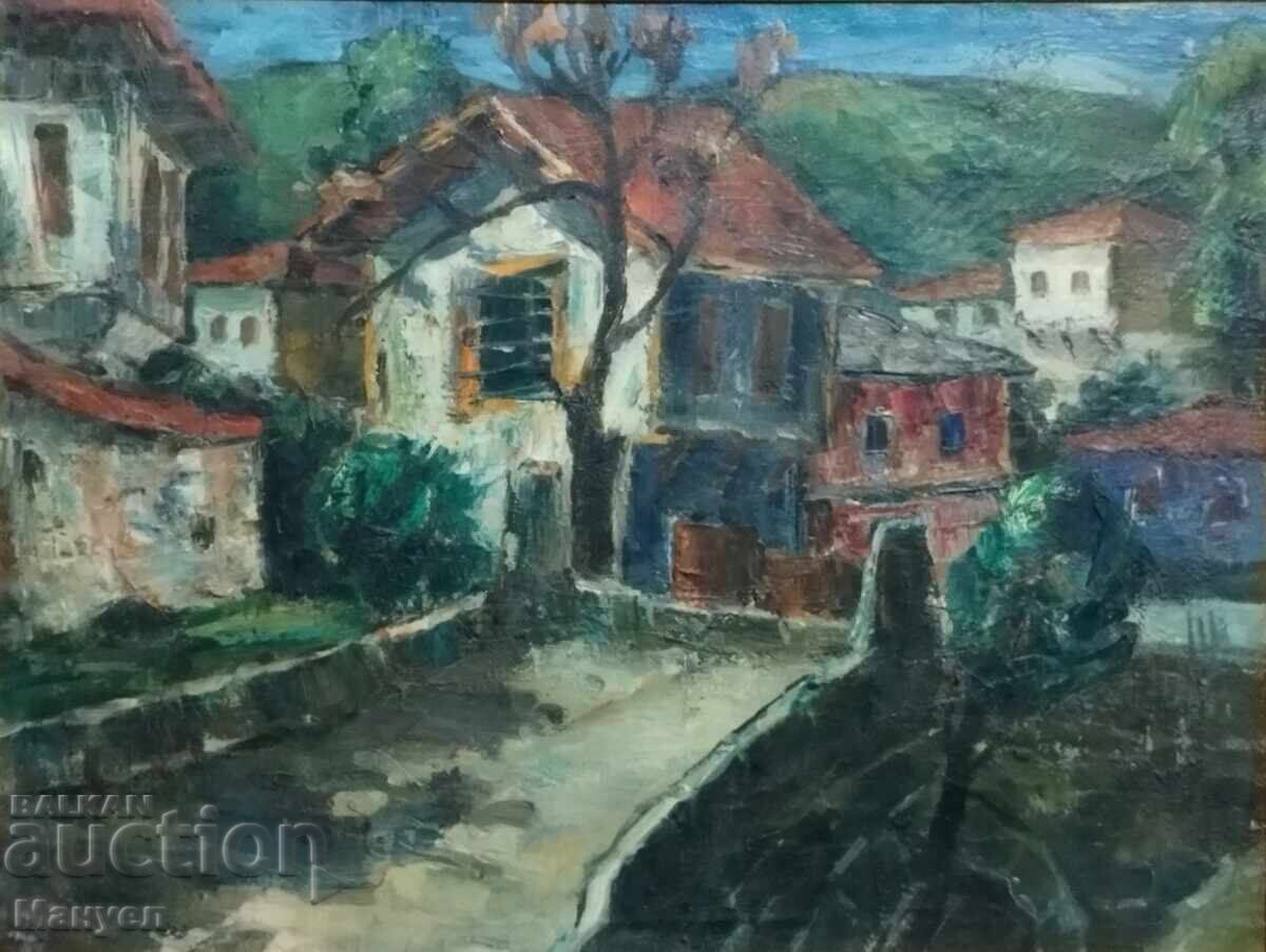 Auction  Wonderful landscape painting somewhere in the Rhodopes