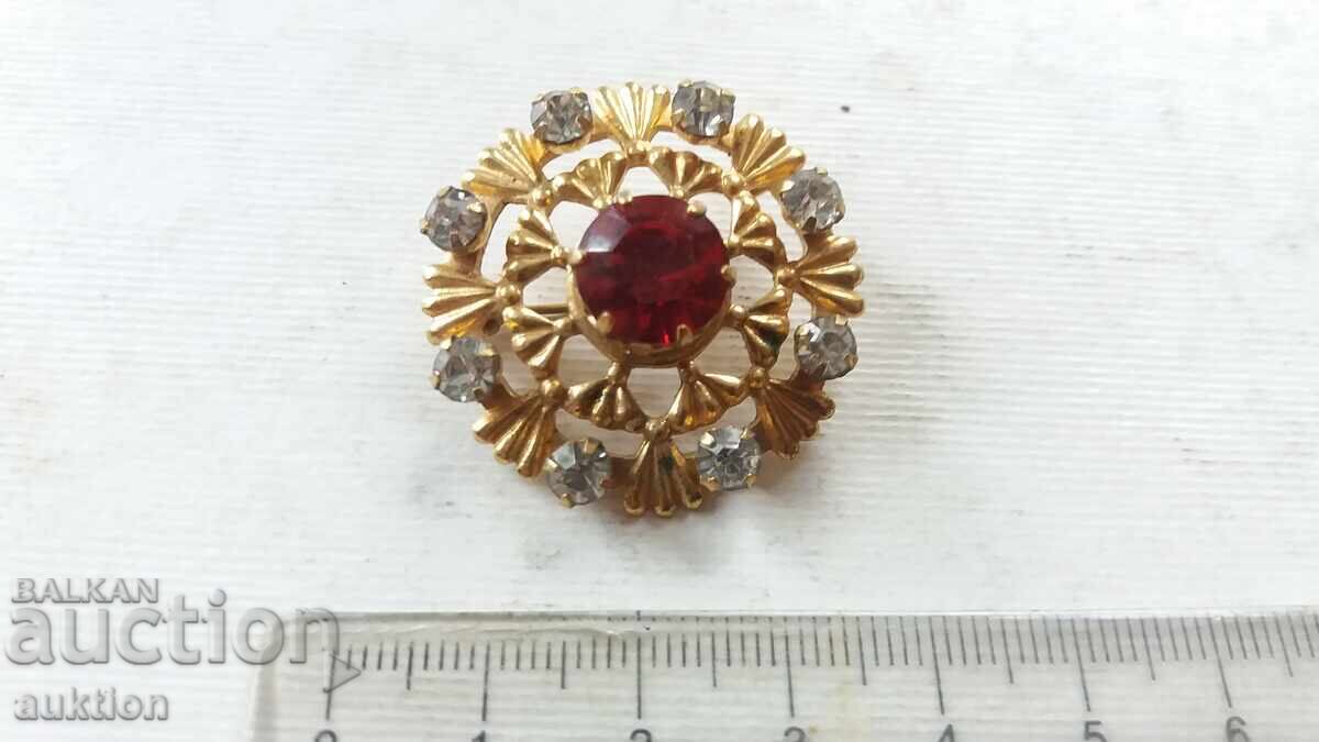 СТАРА БРОШКА С КАМЪНИ с цена 9.99 лв. | € 5.11