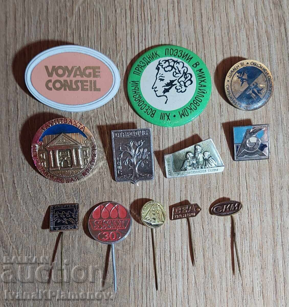 Collector's Badges, 12 Pieces