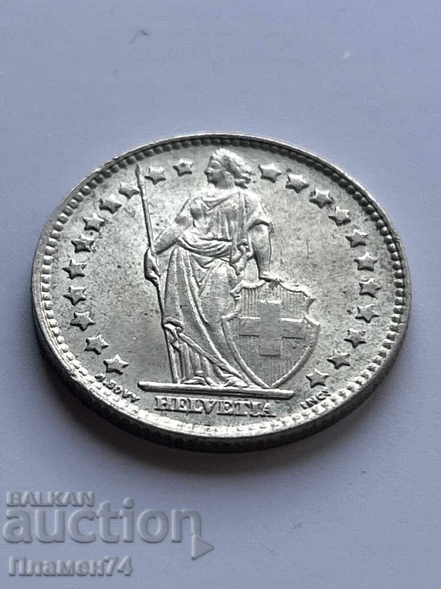1 franc 1963 Elveția cu preț 16.00 BGN | € 8.18