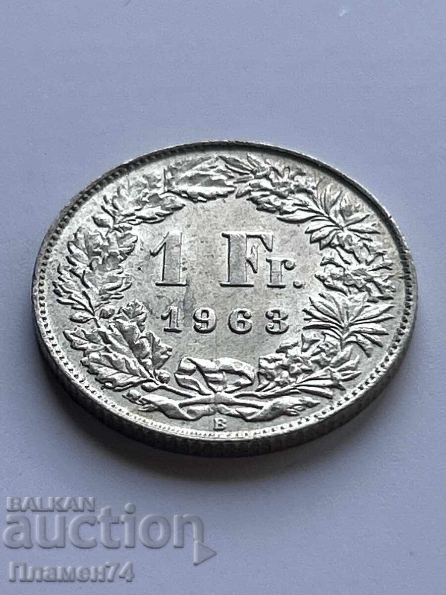 1 franc 1963 Elveția