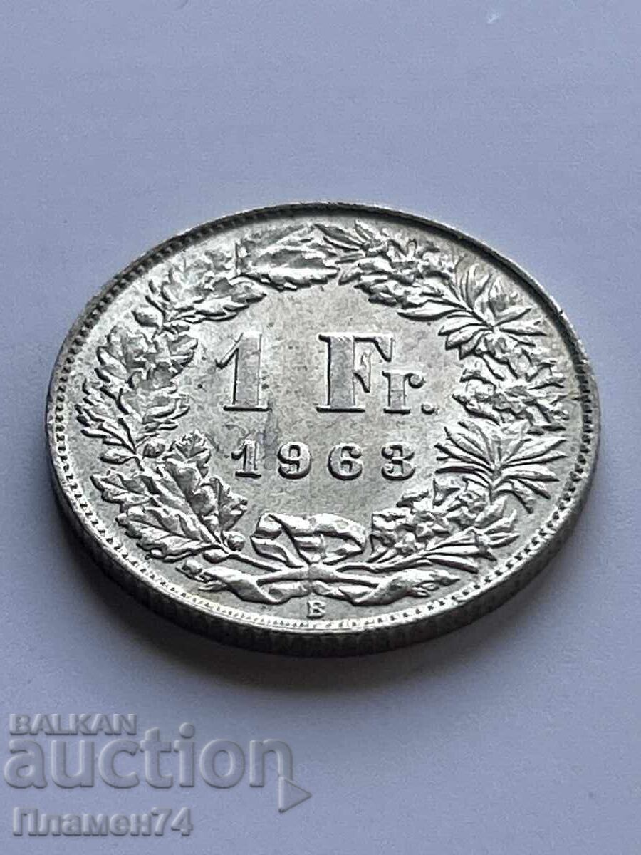 1 Franc 1963 Switzerland 1 Franc 1963 Switzerland