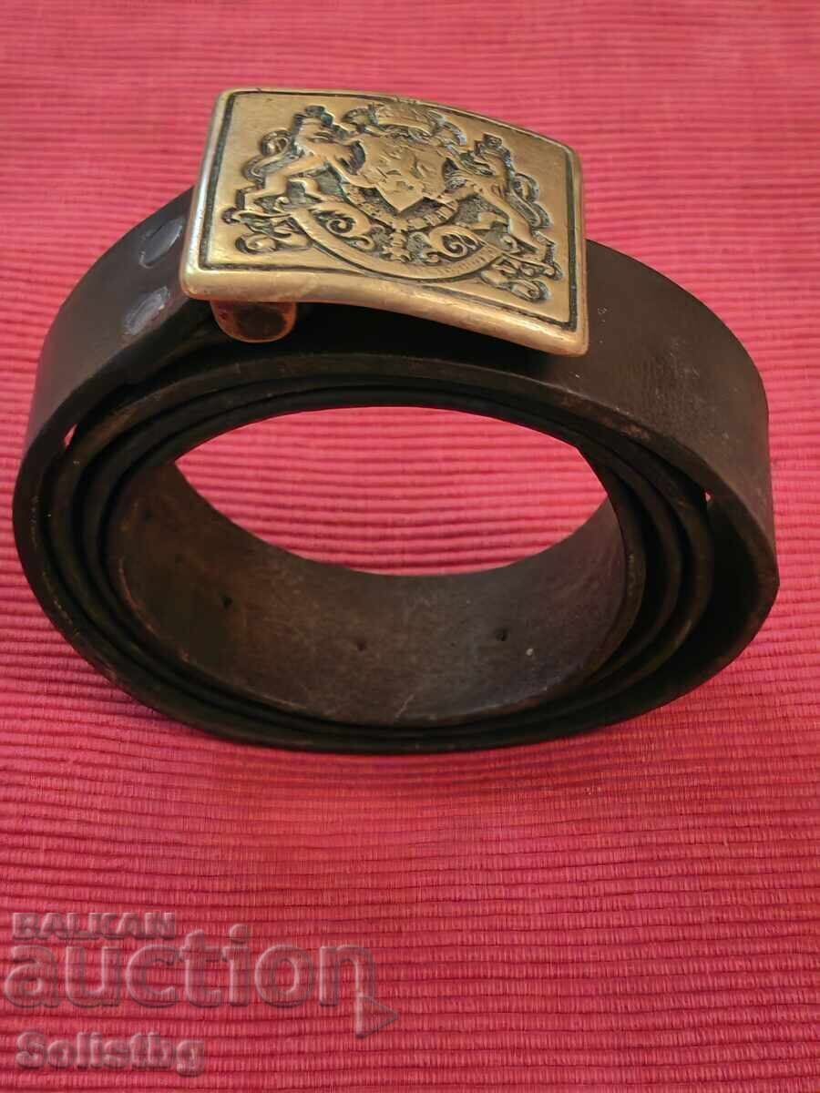 Licitație Centură din piele cu cataramă Regatul Bulgariei