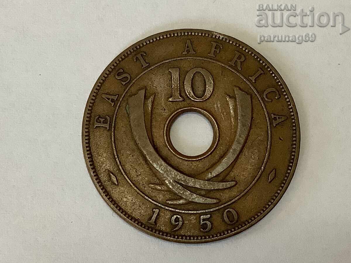 Британска Източна Африка 10 цента 1950 година