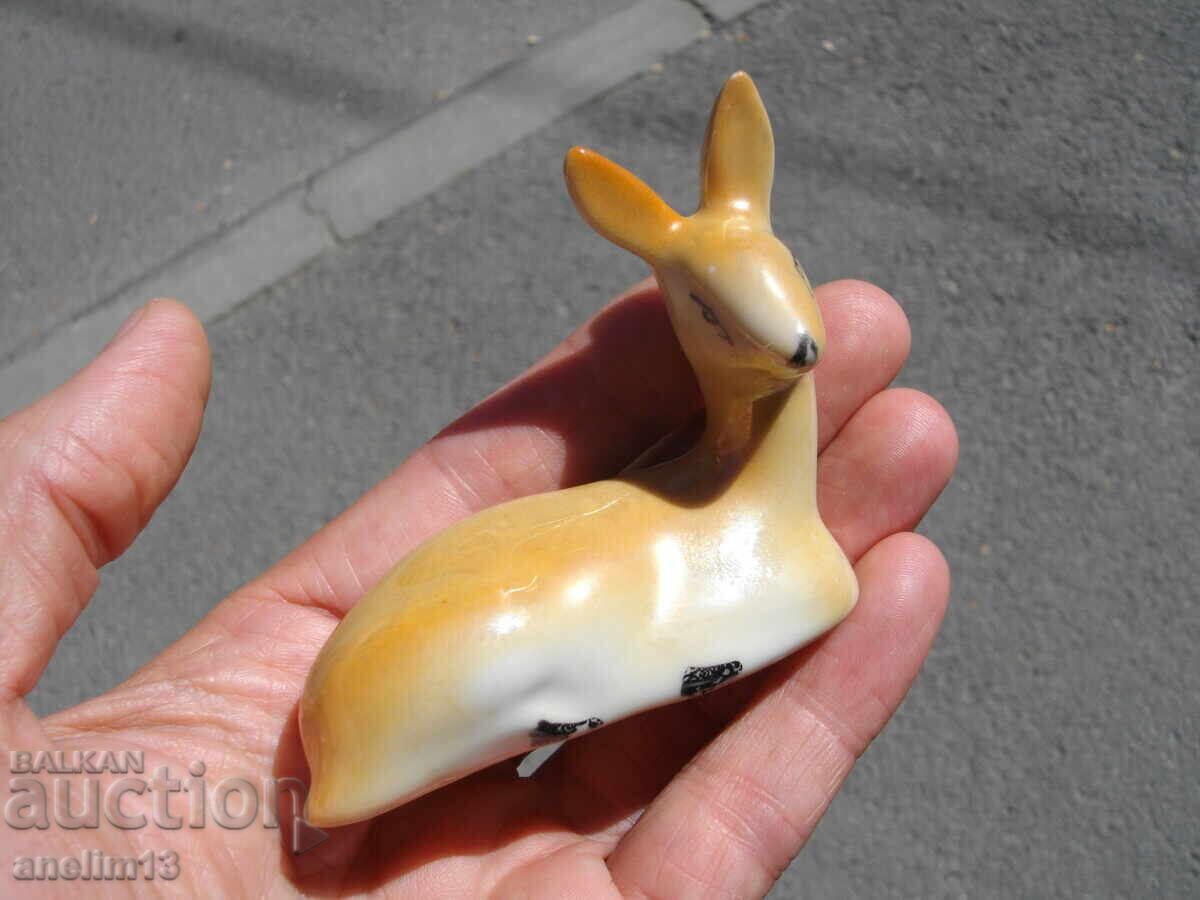 Auction  OLD BULGARIAN PORCELAIN DOE FAWN 1966