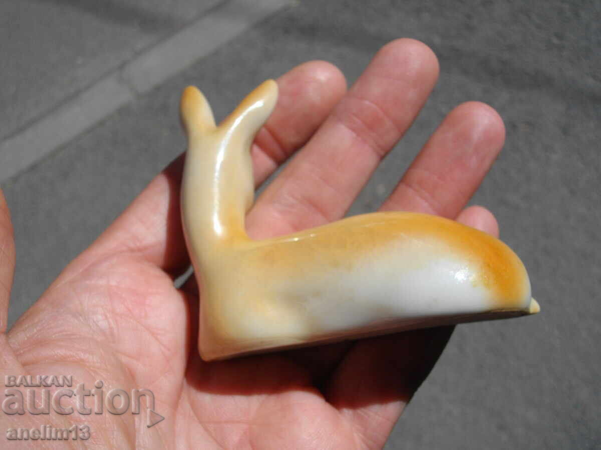 OLD BULGARIAN PORCELAIN DOE FAWN 1966 - 5