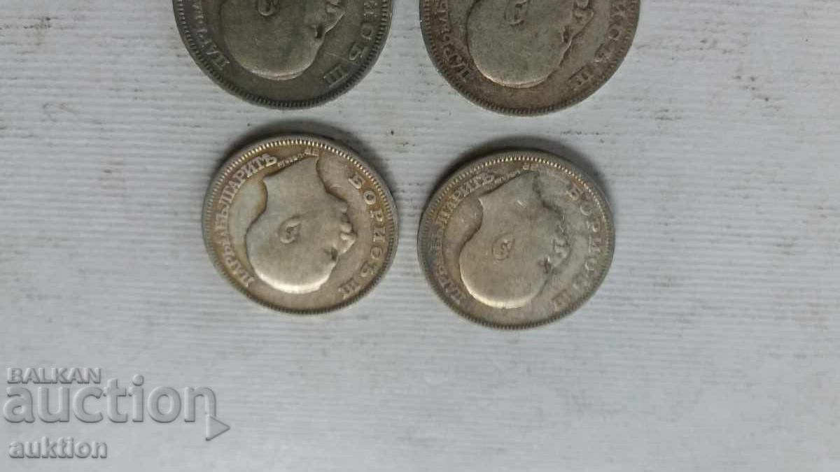20 LEVA - 1930 YEAR - SILVER - BORIS - 3 - 4 PIECES - 6 20 LEVA - 1930 YEAR - SILVER - BORIS - 3 - 4 PIECES - 6