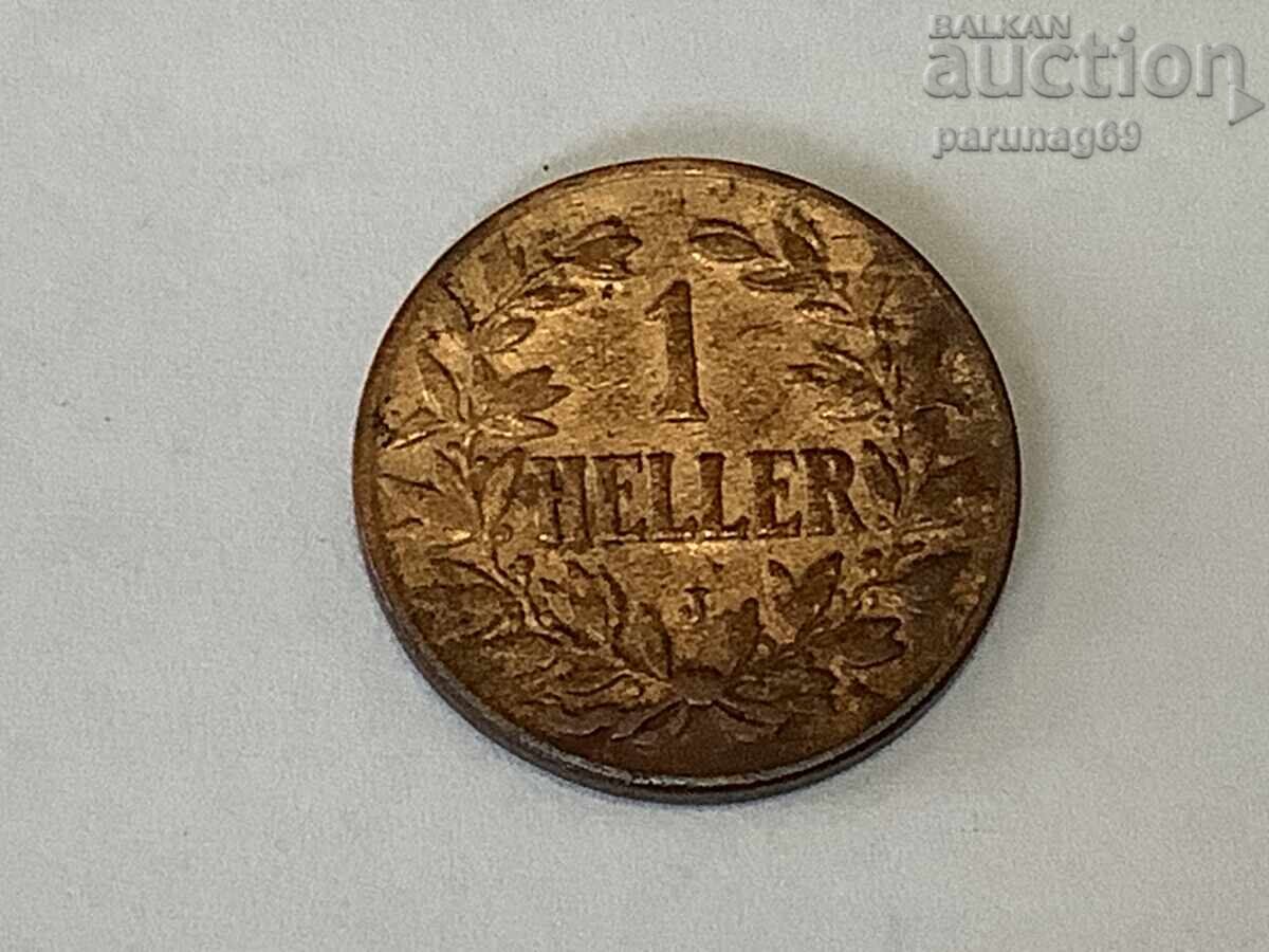 Γερμανική Ανατολική Αφρική 1 Heller 1908 J