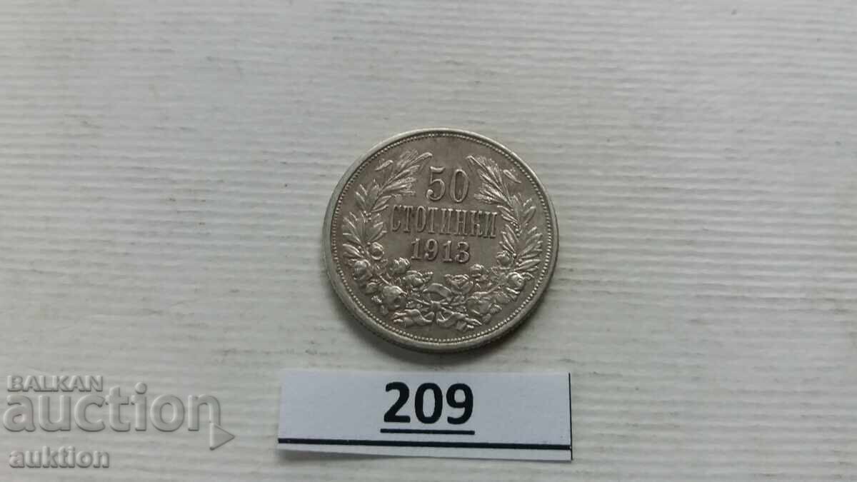 50 STOTINKI 1913 GODINA ARGINT PENTRU COLECȚIE cu preț 29.99 BGN | € 15.33 50 STOTINKI 1913 GODINA ARGINT PENTRU COLECȚIE cu preț 29.99 BGN | € 15.33