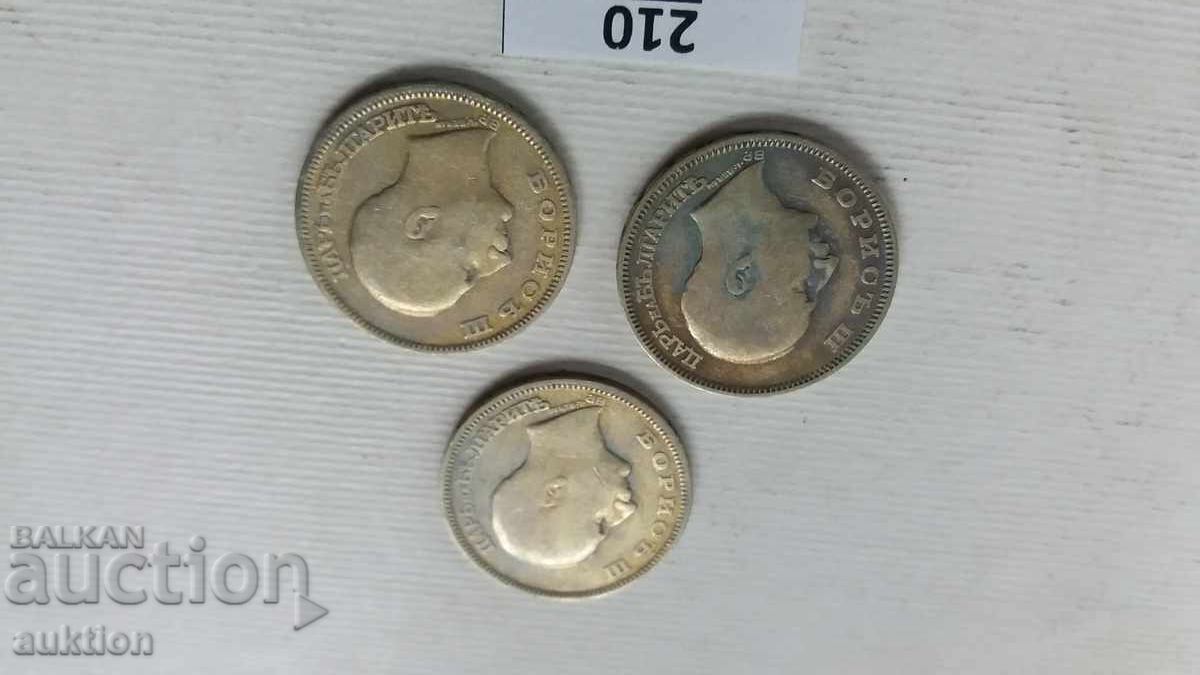 20 ЛЕВА - 1930 ГОДИНА - СРЕБРО -БОРИС - 3 - 3 БРОЯ - 7 20 ЛЕВА - 1930 ГОДИНА - СРЕБРО -БОРИС - 3 - 3 БРОЯ - 7