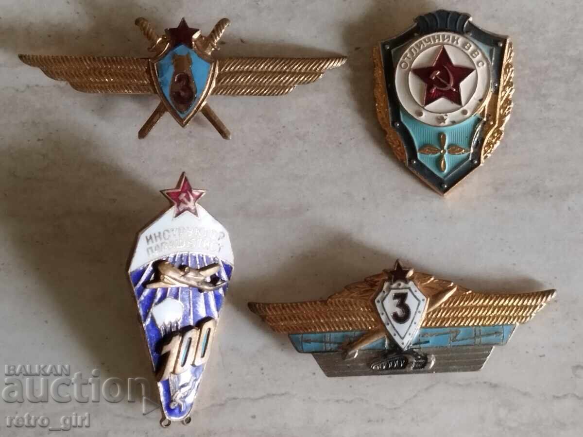 Lot of Russian military breast badges