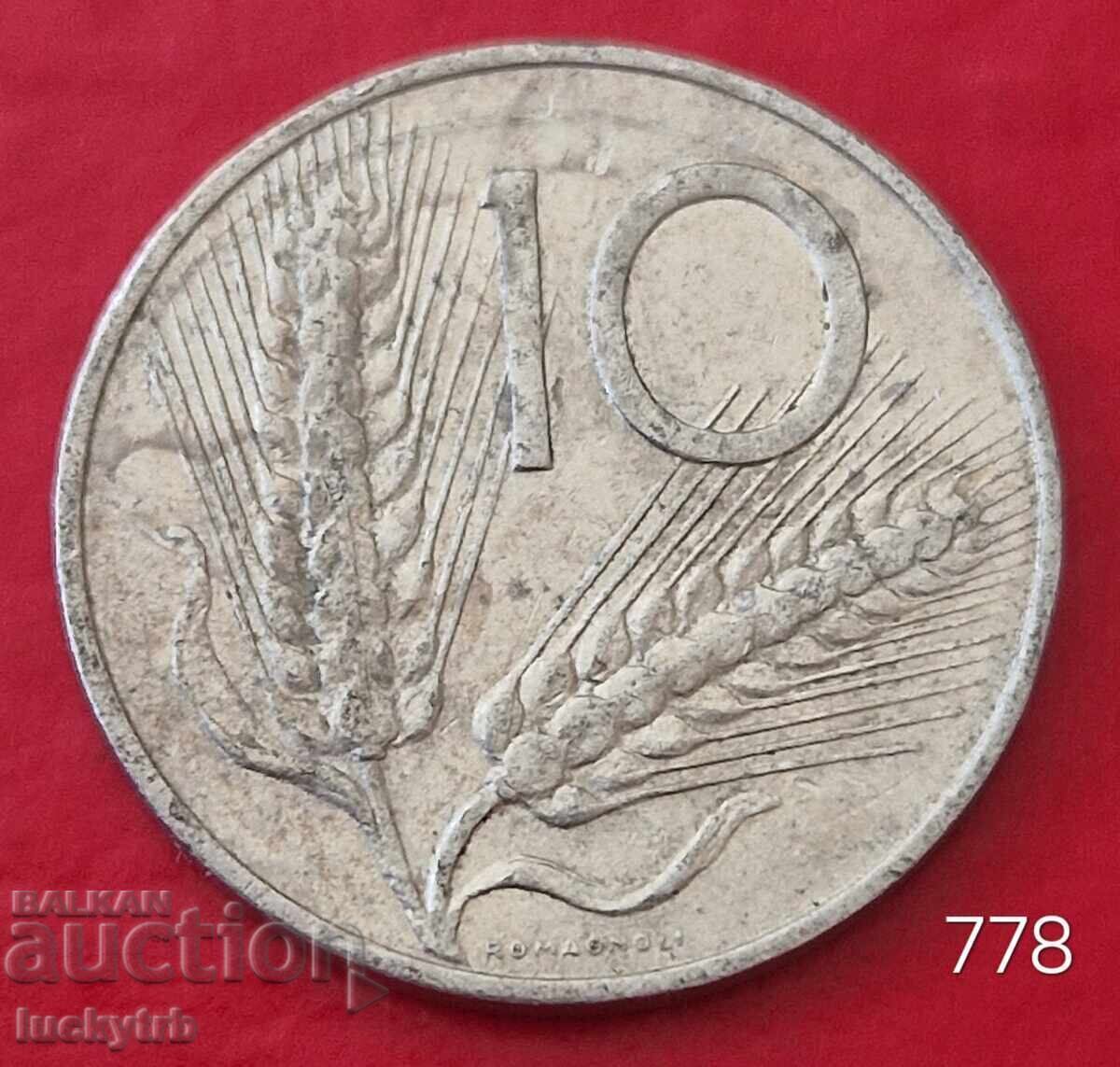 10 lire 1955 - Italia