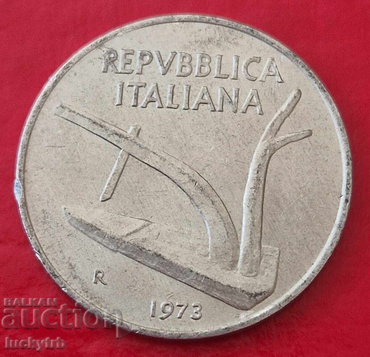 10 lire 1973 - Italia cu preț € 0.50 | 0.98 BGN