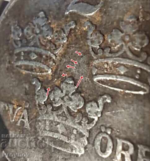 1942 SUEDIA FIER 2O- EROARE DE BĂTĂIE - 6 1942 SUEDIA FIER 2O- EROARE DE BĂTĂIE - 6