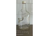 Sticlă veche de damigeană de vodcă Smirnoff - sticlă groasă