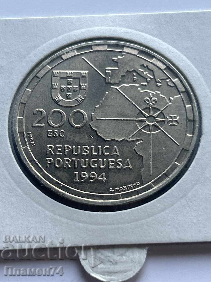 200 Escudos 1994 Zone of Influence between Portugal and Spain with price 10.00 BGN | € 5.11