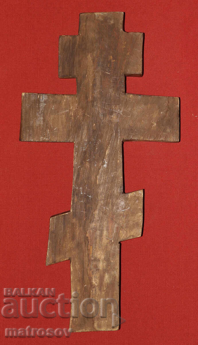 Hand-painted wooden cross, crucifix icon - 6