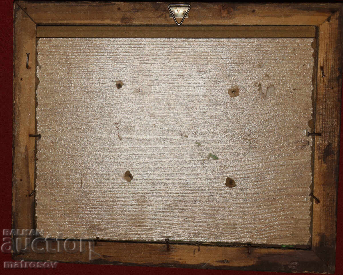 Sculptură din cupru basorelief, vânător călare - 5